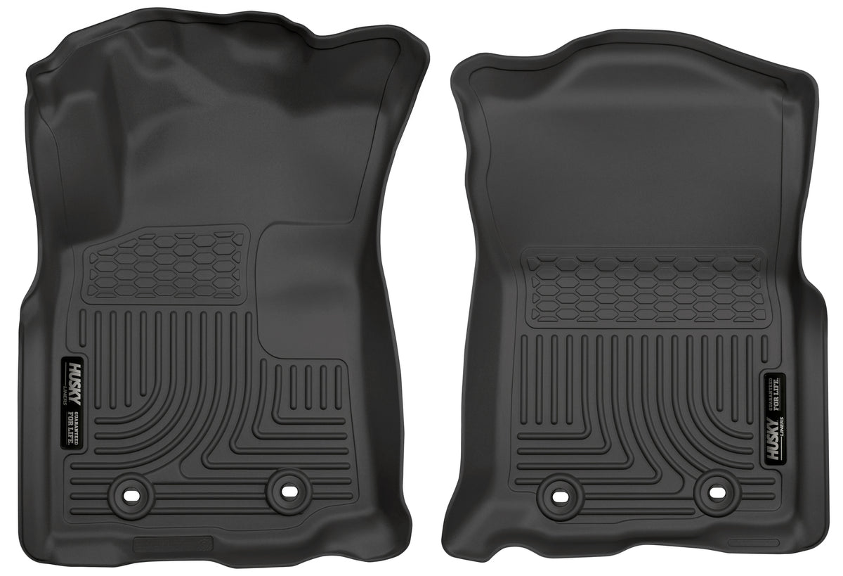 Husky Liners WeatherBeater Front Floor Liners - 2 Piece Fits 2018-2023 Toyota Tacoma