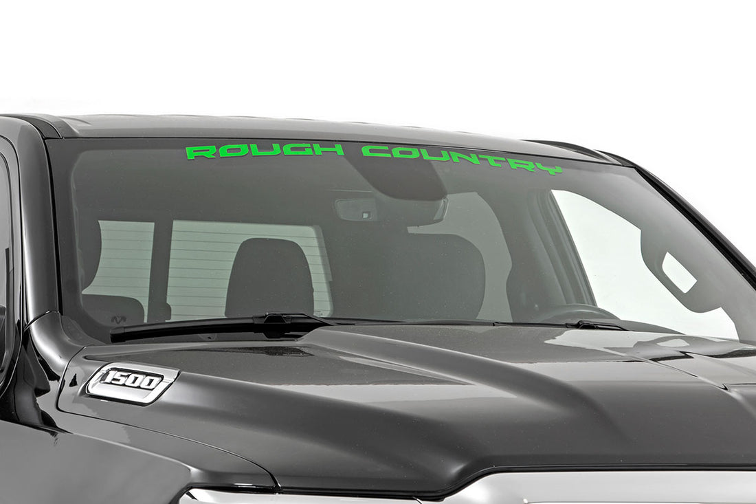 Rough Country Window Decal (35in) - Kelly Green