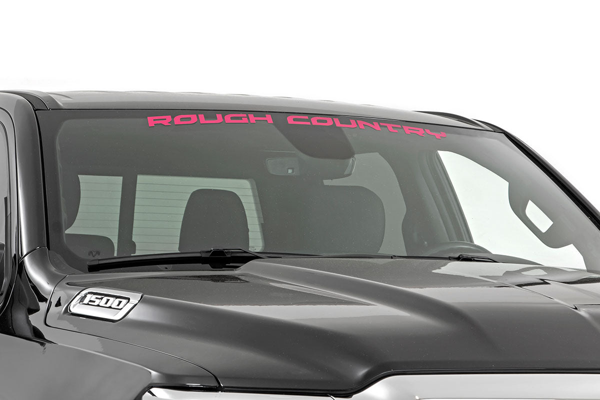 Rough Country Window Decal (35in) - Pink