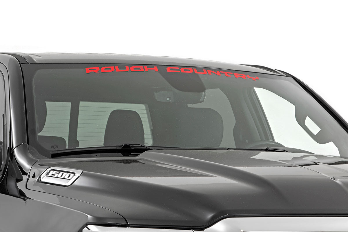 Rough Country Window Decal (35in) - Red