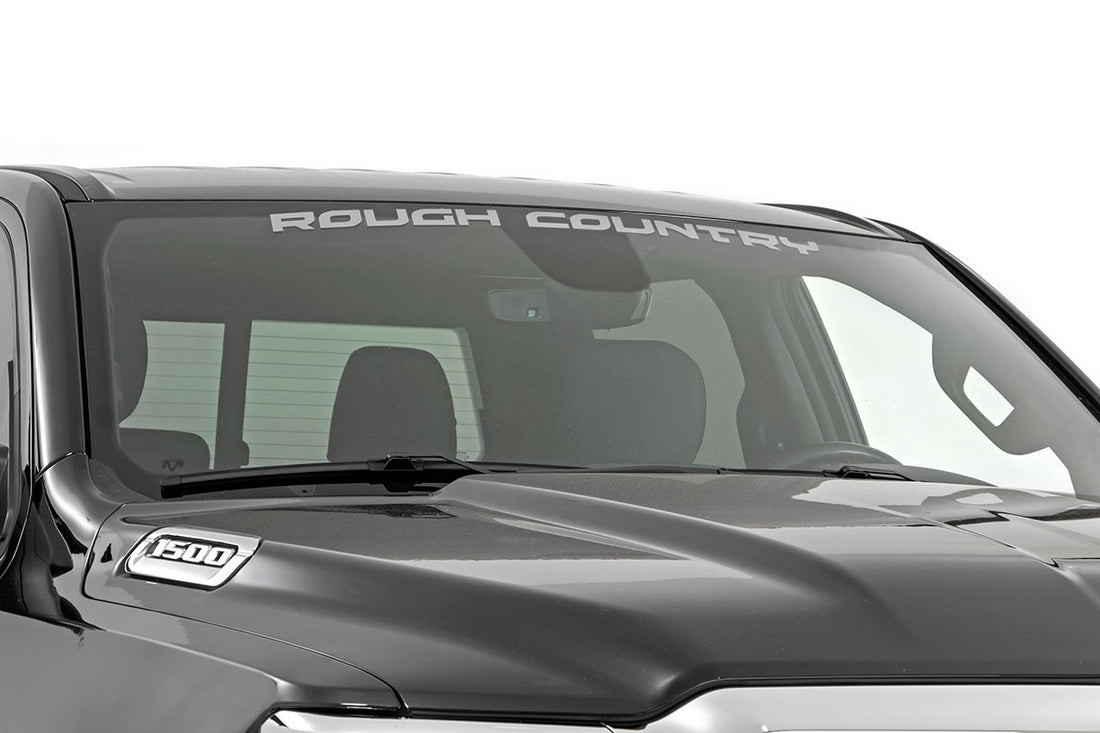 Rough Country Window Decal (35in) - Silver