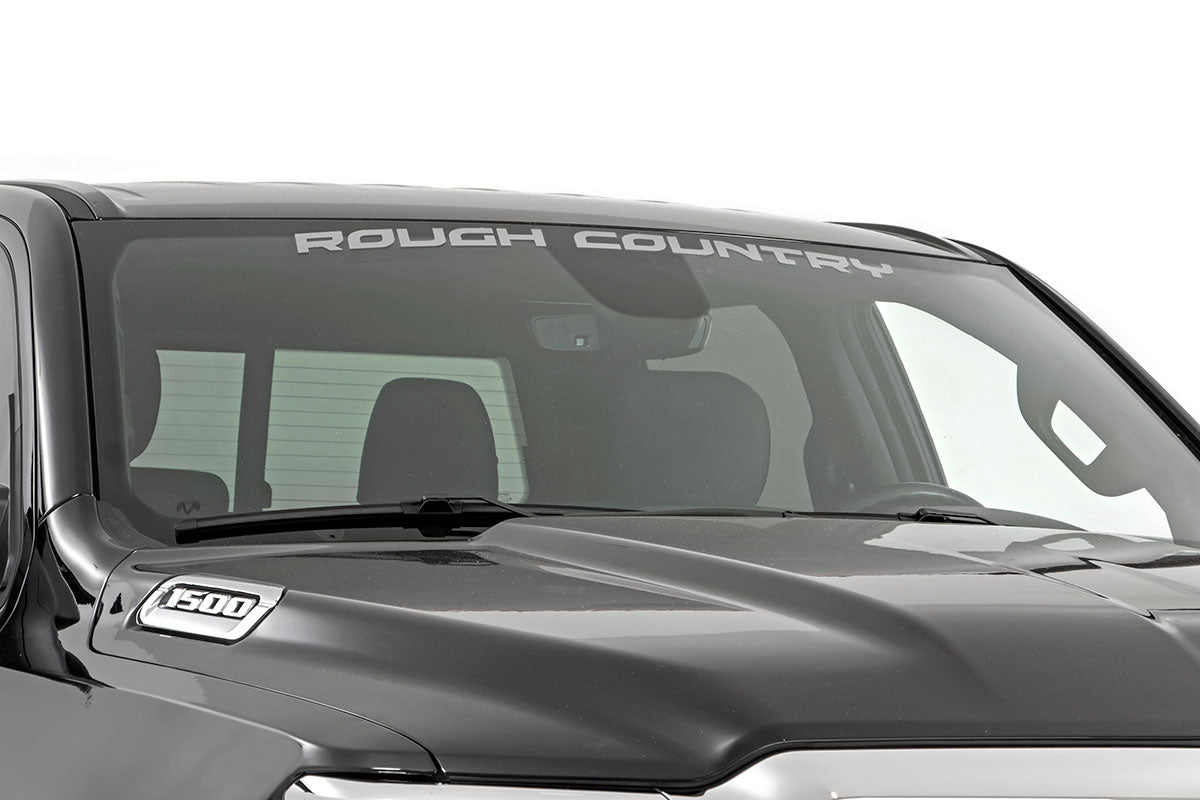 Rough Country Window Decal (35in) - Silver