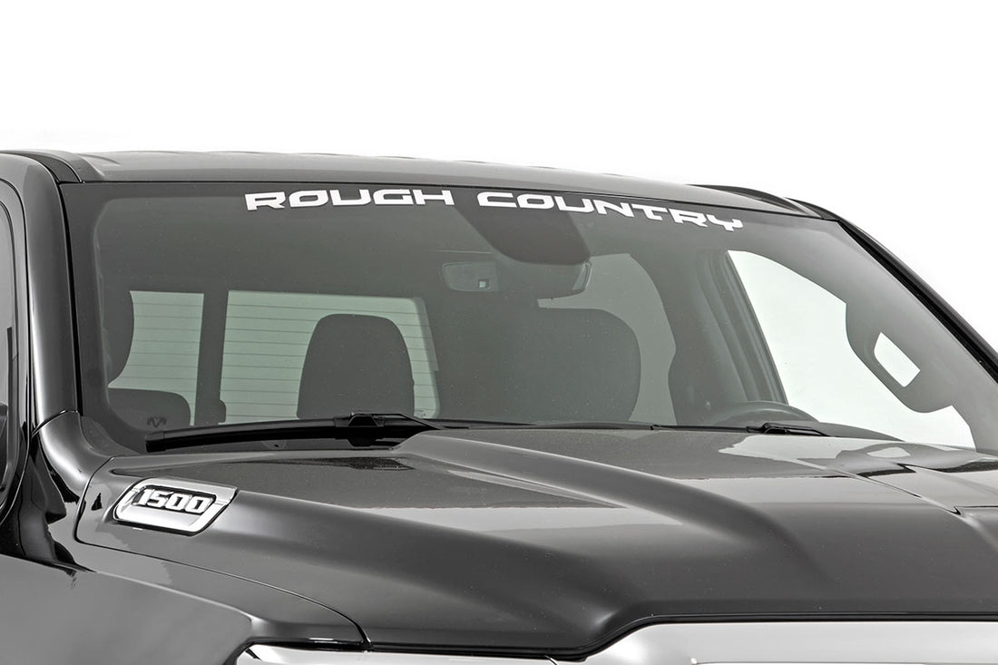 Rough Country Window Decal (35in) - White