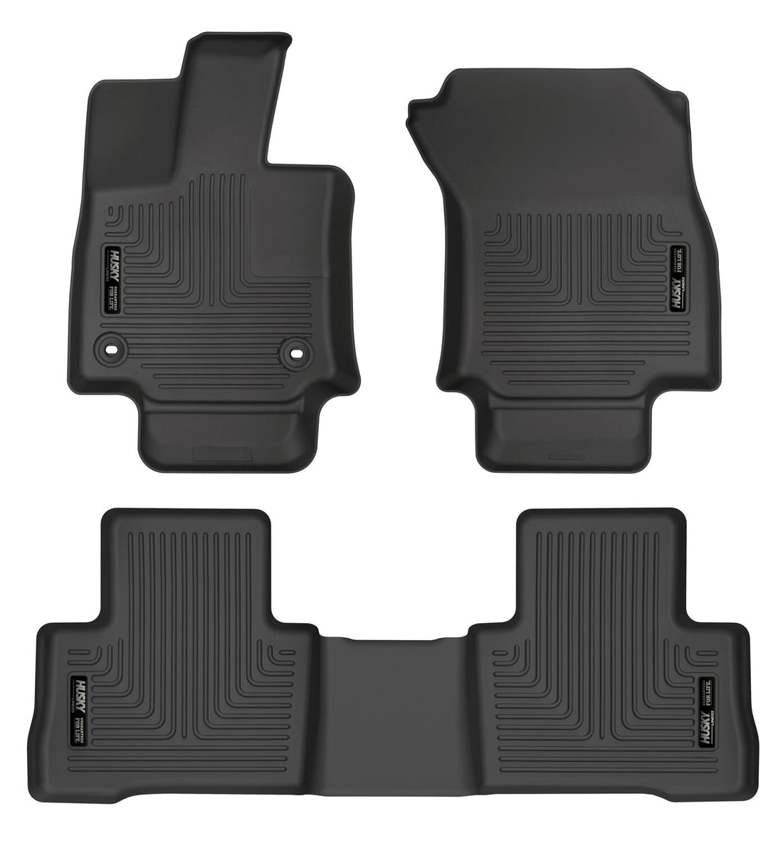 Husky Liners WeatherBeater Front & Second Seat Floor Liners - 3 Piece Fits 2021-2024 Toyota Venza
