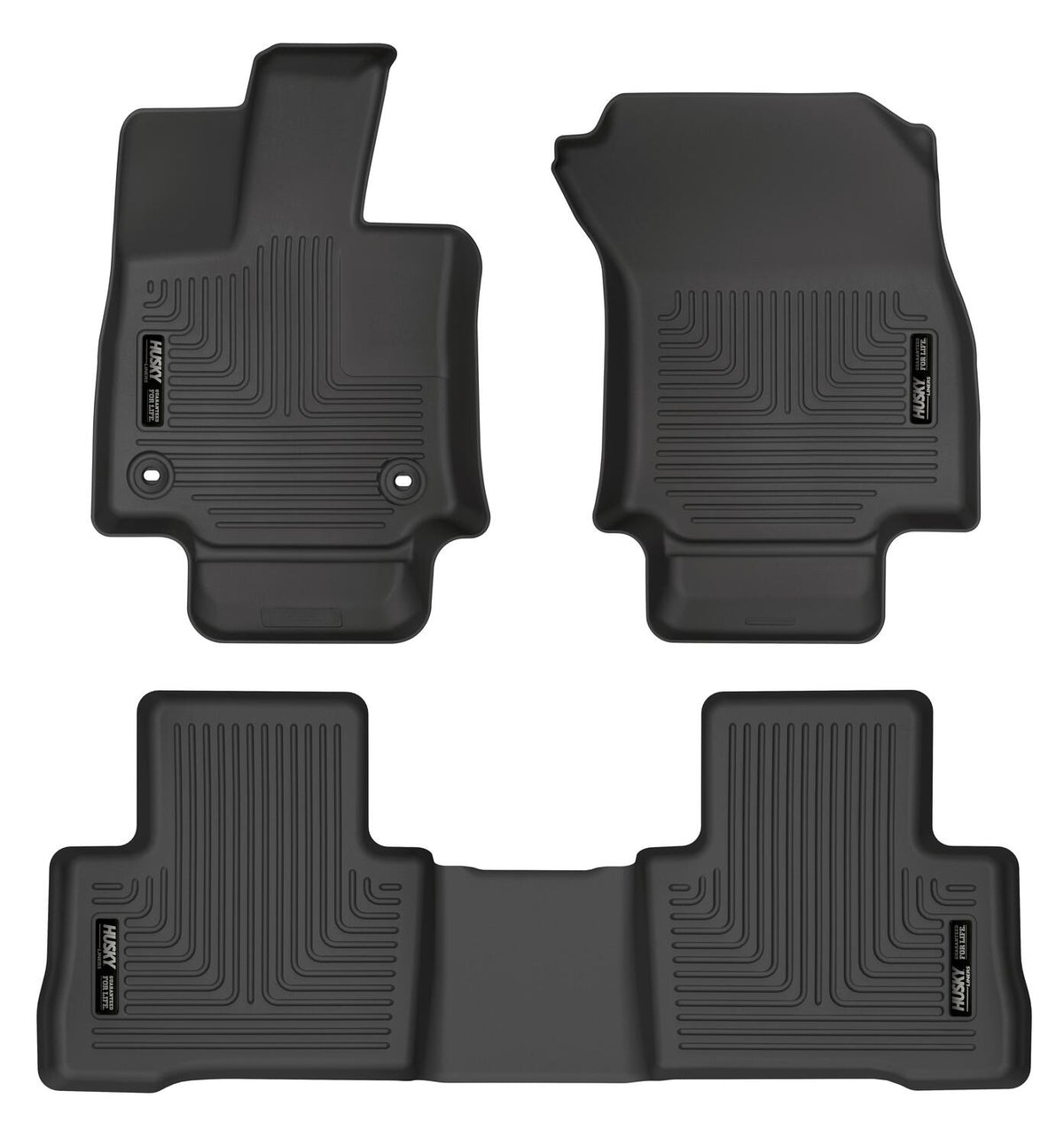 Husky Liners WeatherBeater Front & Second Seat Floor Liners - 3 Piece Fits 2021-2024 Toyota Venza
