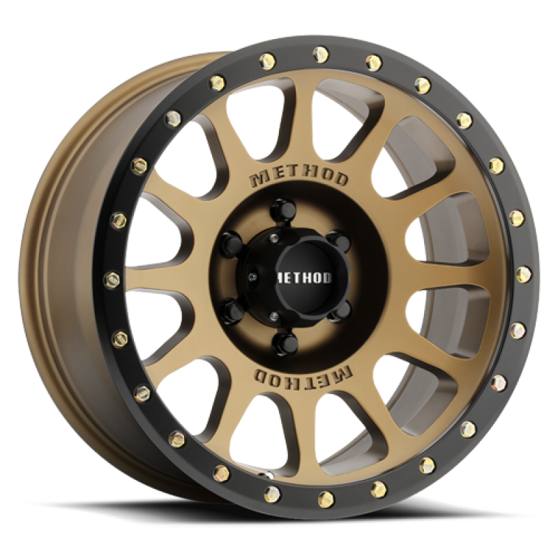 Method Race Wheels MR305 NV | 17x8.5 | +25mm (5.7" BS) | 6x120 Bolt Pattern - Method Bronze - Matte Black Lip