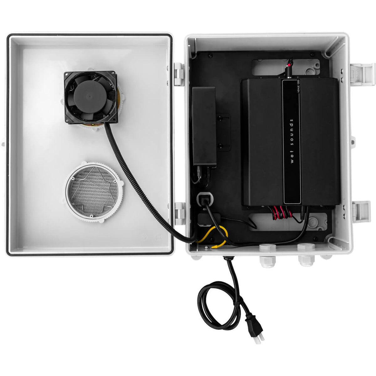 VS-AMPLIFIER SYSTEM-4 | Venue Series 110V 1200W 4-Channel Amplifier with Enclosure