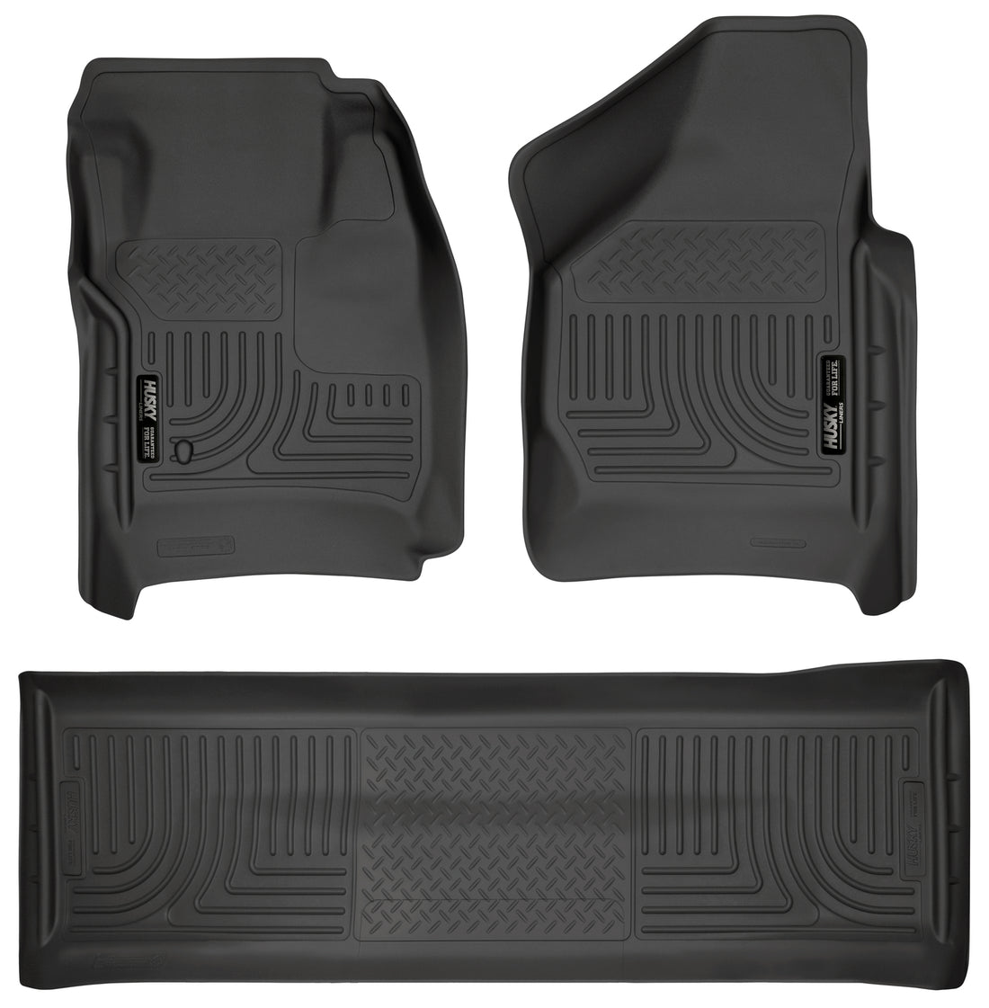 Husky Liners WeatherBeater Front & Second Seat Floor Liners - 3 Piece 98381