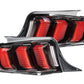 XB LED Tail Lights: Ford Mustang (13-14 / Red Lens / Set)