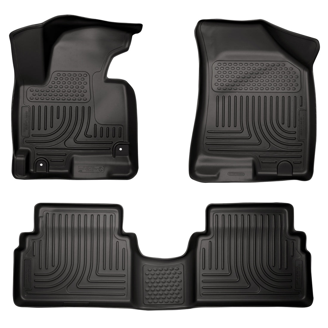 Husky Liners WeatherBeater Front & Second Seat Floor Liners - 3 Piece Fits 2014-2015 Hyundai Tucson