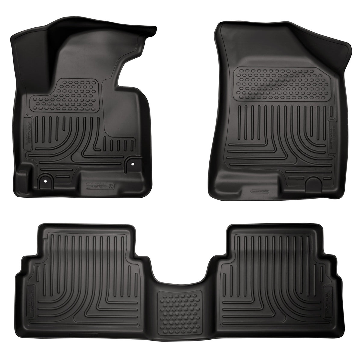 Husky Liners WeatherBeater Front & Second Seat Floor Liners - 3 Piece Fits 2014-2015 Hyundai Tucson