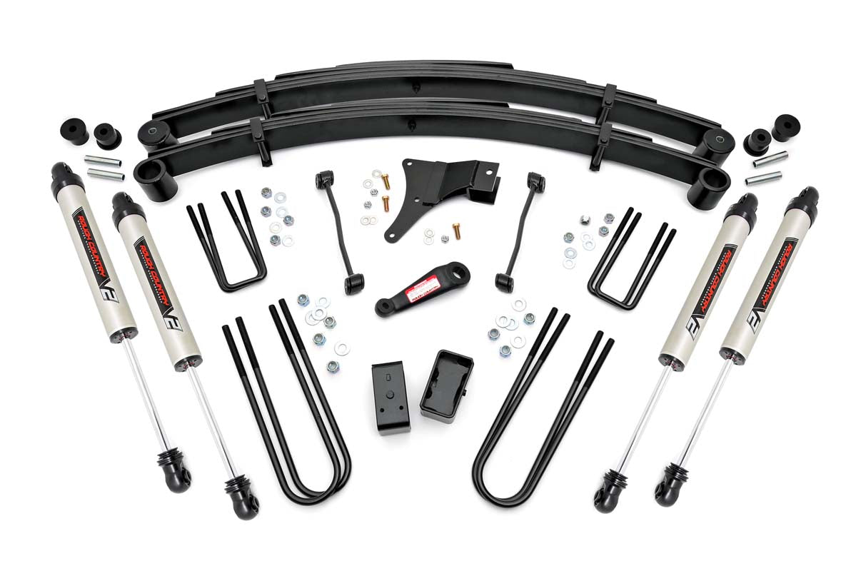 Rough Country 4 Inch Lift Kit | Ford F-250/F-350 Super Duty 4WD (1999) - V2 Monotube