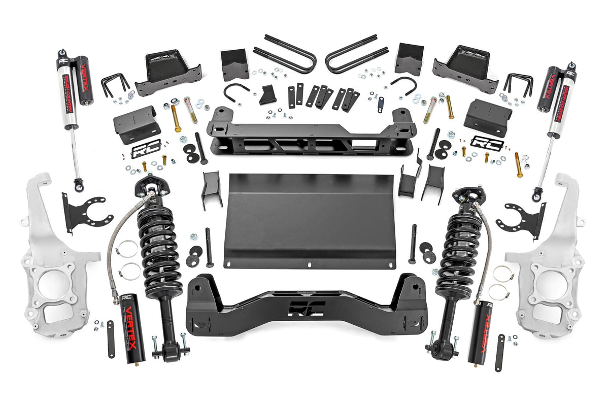 Rough Country 6 Inch Lift Kit | Ford F-150 4WD (2021-2026) - Vertex Coilovers w/Vertex Shocks