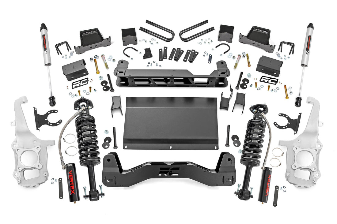 Rough Country 6 Inch Lift Kit | Ford F-150 4WD (2021-2026) - Vertex Coilovers w/V2 Rear Shocks