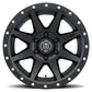 ICON Alloys Rebound, Satin Black, 18 x 9 / 6 x 135, 6mm Offset, 5.25" BS