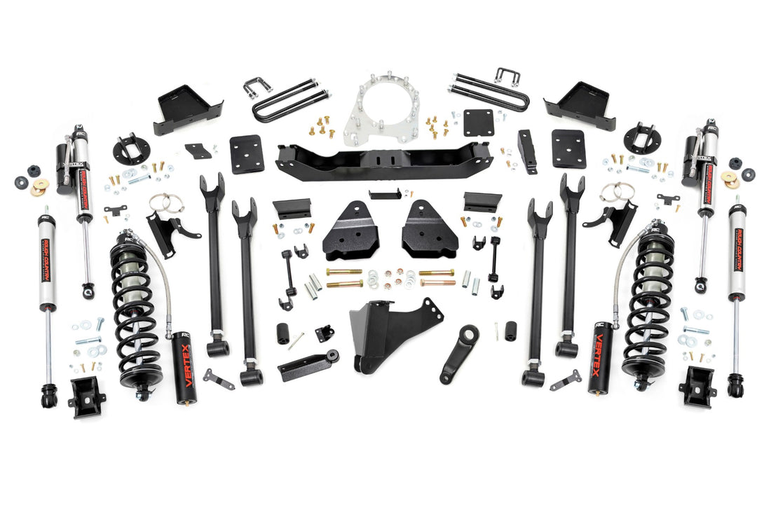 Rough Country 6 Inch Lift Kit | Ford F-250/F-350 Super Duty (17-22) - Yes / 3.5in Diameter / Vertex Reservoir Shocks, Includes Front Driveshaft: No