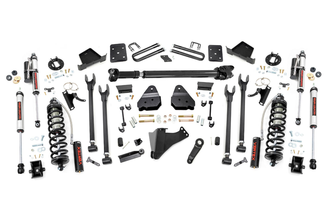Rough Country 6 Inch Lift Kit | Ford F-250/F-350 Super Duty (17-22) - Yes / 4in Diameter / Vertex Reservoir Shocks, Includes Front Driveshaft: Yes