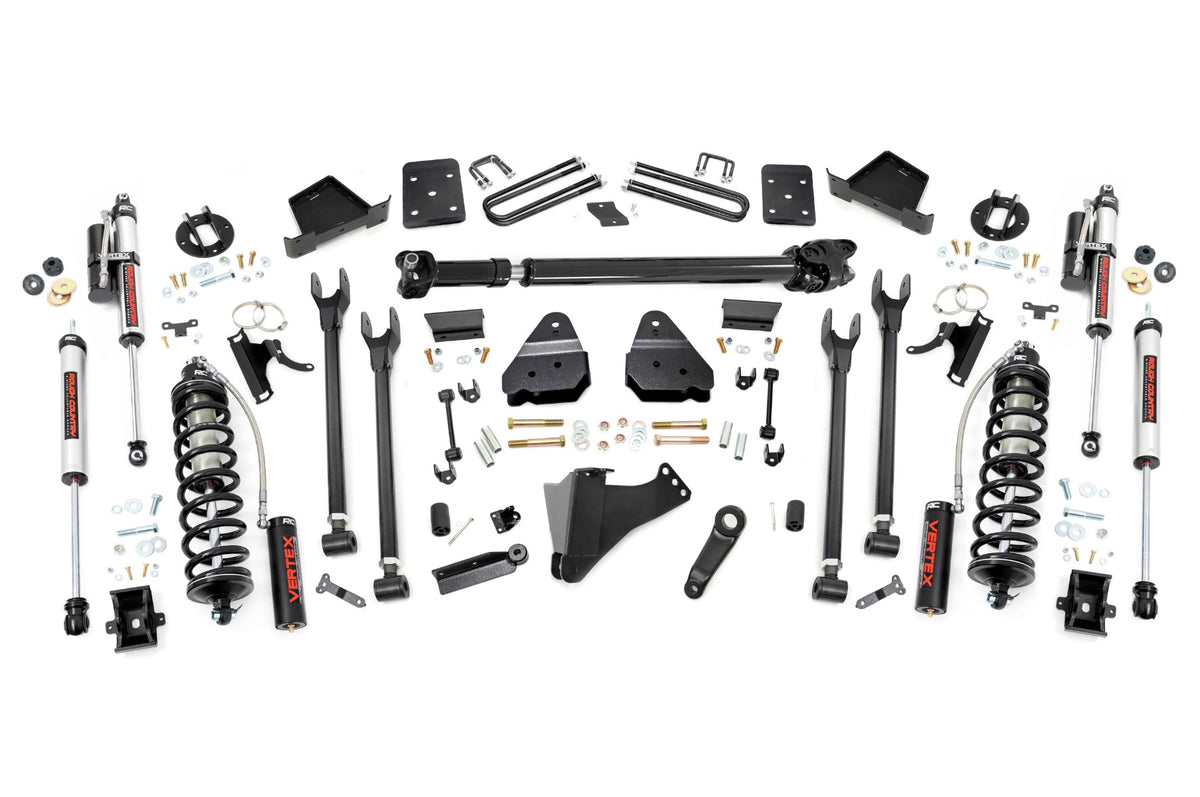 Rough Country 6 Inch Lift Kit | Ford F-250/F-350 Super Duty (17-22) - No / 4in Diameter / Vertex Reservoir Shocks, Includes Front Driveshaft: Yes