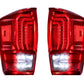 XB LED Tail Lights: Toyota Tacoma (16-23 / Red Lens / Set)