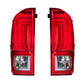 XB LED Tail Lights: Toyota Tacoma (16-23 / Red Lens / Set)