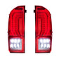 XB LED Tail Lights: Toyota Tacoma (16-23 / Red Lens / Set)