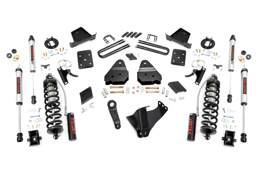 Rough Country 4.5 Inch Lift Kit | Ford F-250 Super Duty 4WD (2011-2014) - Yes / V2 Monotube Shocks