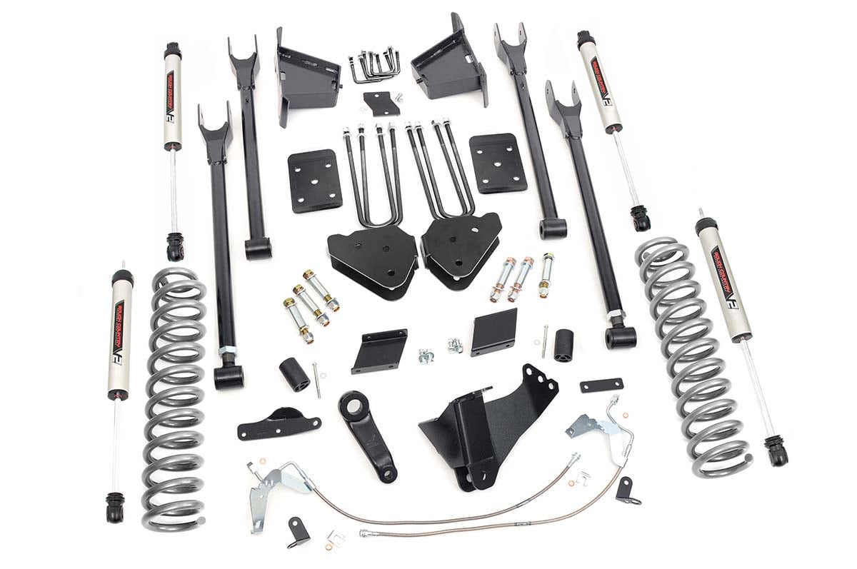 Rough Country (56570) 6 Inch Lift Kit | 4-Link | OVLD | V2 | Ford F-250 Super Duty 4WD (2011-2014)