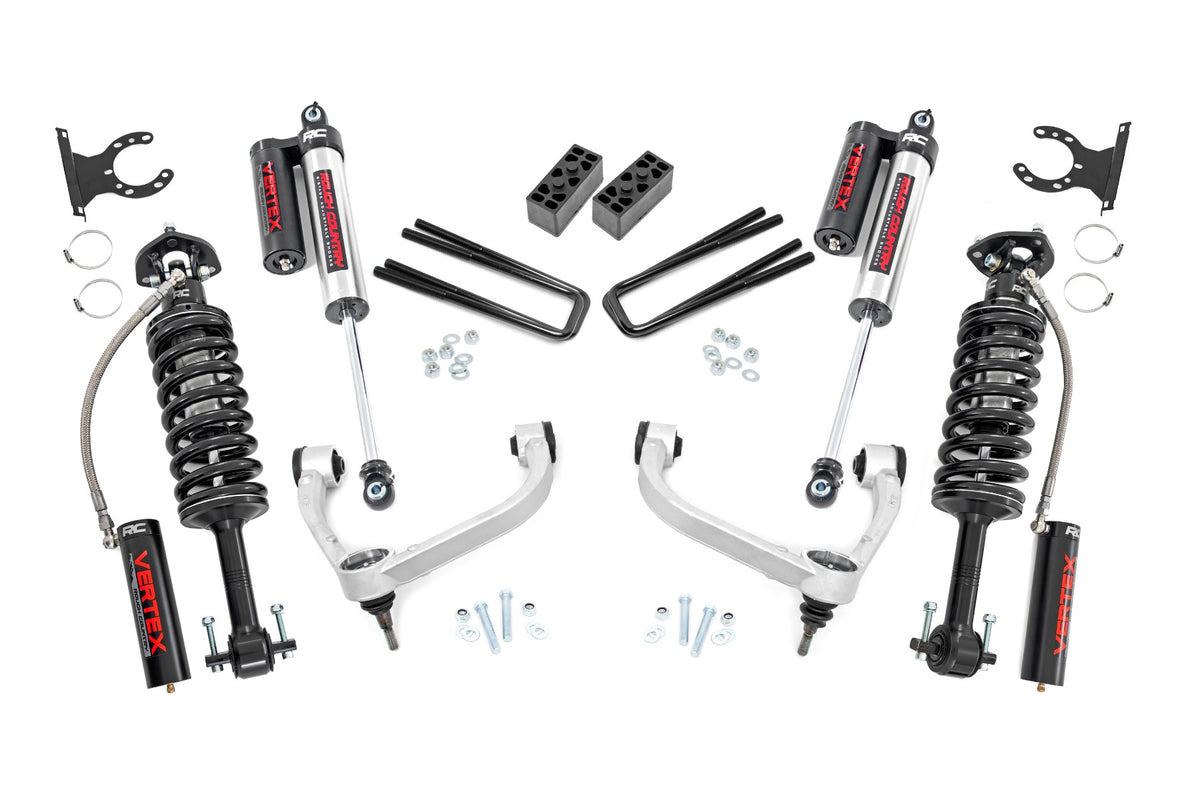 Rough Country 3 Inch Lift Kit | Ford F-150 4WD (2014-2020) - Aluminum / Vertex Coilovers w/Vertex Shocks