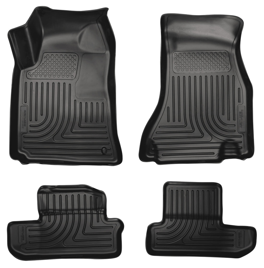 Husky Liners WeatherBeater Front & Second Seat Floor Liners - 4 Piece Fits 2008-2010 Dodge Challenger
