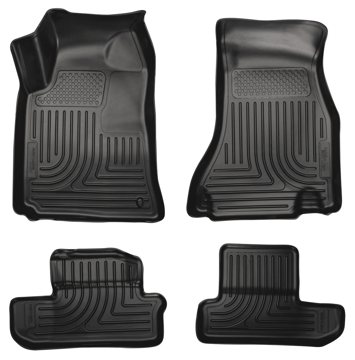 Husky Liners WeatherBeater Front & Second Seat Floor Liners - 4 Piece Fits 2008-2010 Dodge Challenger