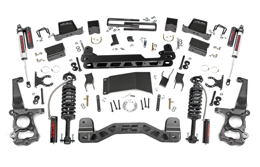 Rough Country 6 Inch Lift Kit | Ford F-150 4WD (2015-2020) - Vertex Coilovers w/Vertex Shocks