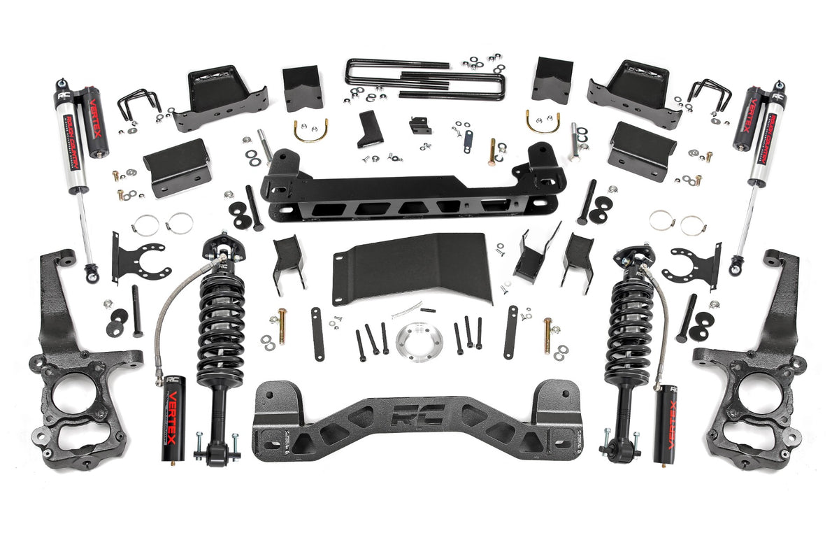 Rough Country 6 Inch Lift Kit | Ford F-150 4WD (2015-2020) - Vertex Coilovers w/Vertex Shocks