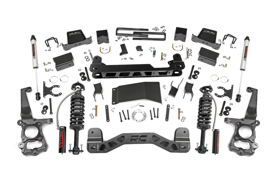 Rough Country 6 Inch Lift Kit | Ford F-150 4WD (2015-2020) - Vertex Coilovers w/V2 Rear Shocks