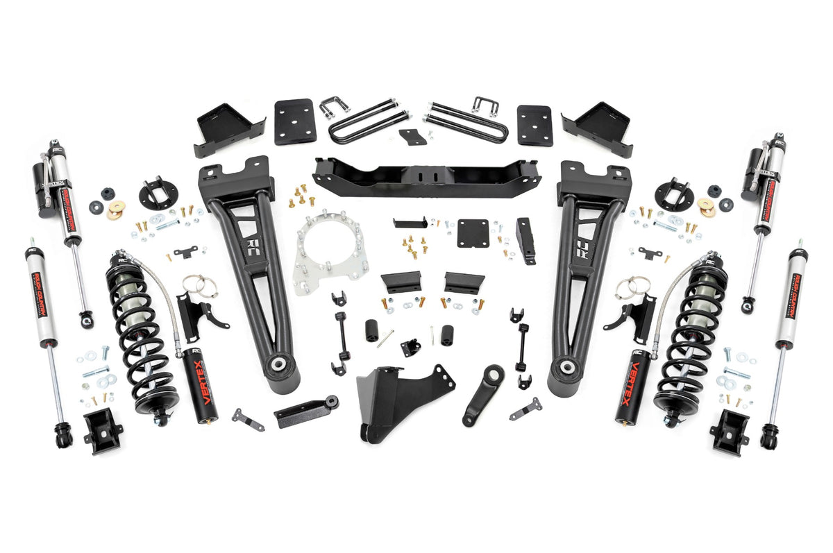 Rough Country 6 Inch Lift Kit | Ford F-250/F-350 Super Duty 4WD (17-22) - 4in Diameter / Yes / Vertex Reservoir Shocks