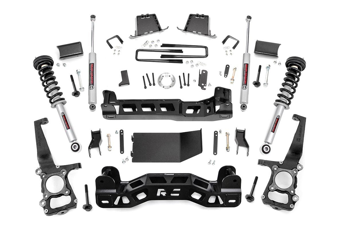 Rough Country 6 Inch Lift Kit | Ford F-150 4WD (2009-2010) - N3 Struts w/N3 Rear Shocks