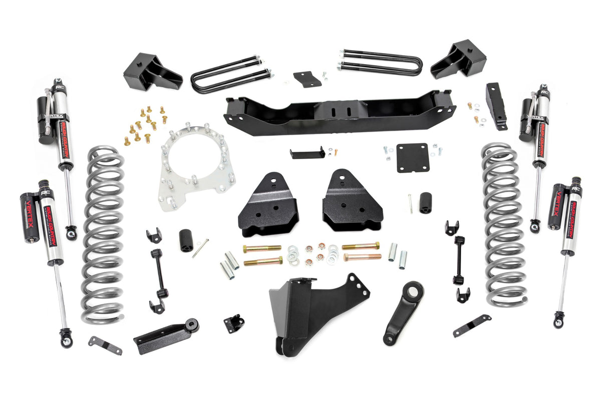 Rough Country 4.5 Inch Lift Kit | Dually | Ford Super Duty 4WD (2017-2022) - Vertex Reservoir / No