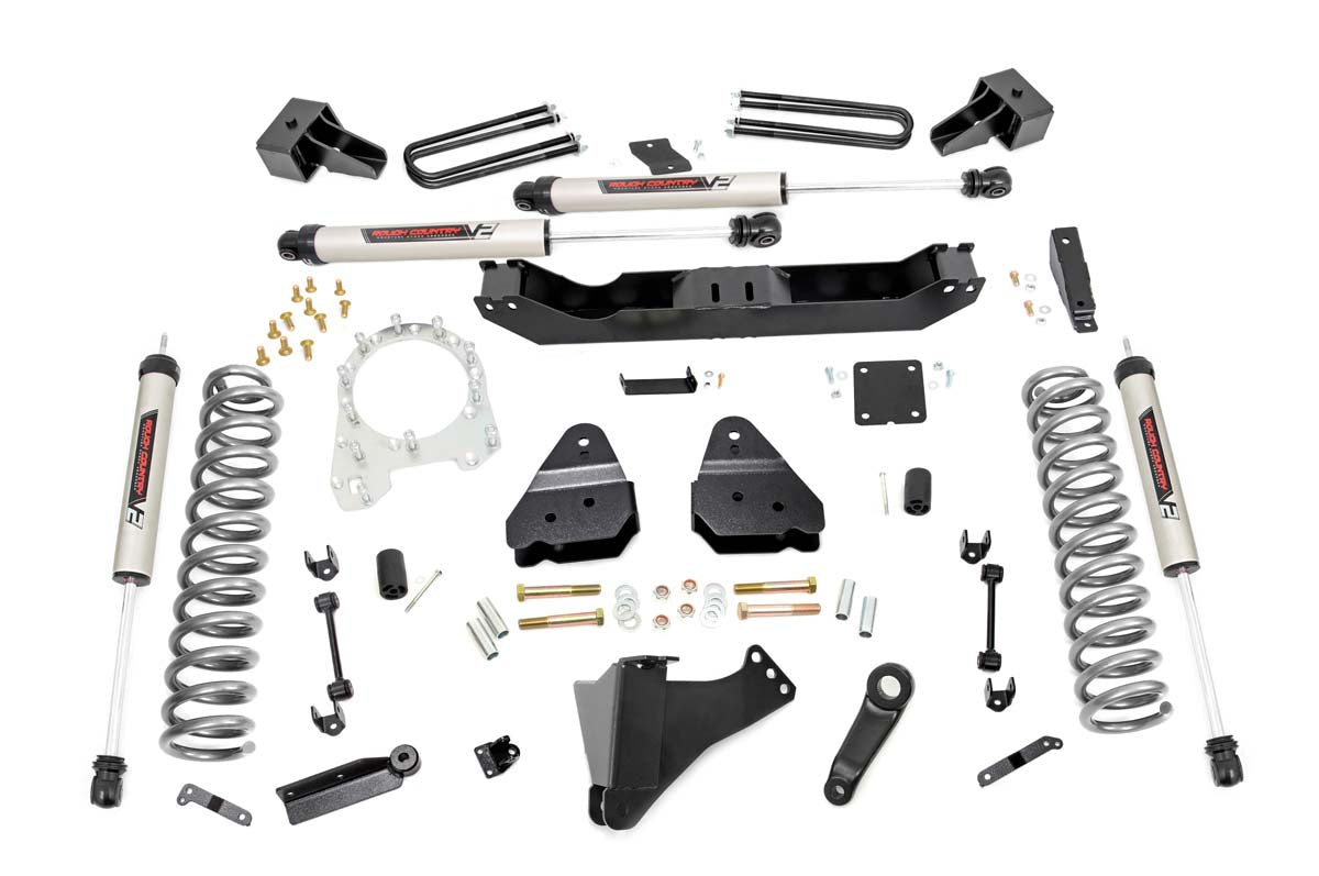 Rough Country 4.5 Inch Lift Kit | Dually | Ford Super Duty 4WD (2017-2022) - V2 Monotube / No