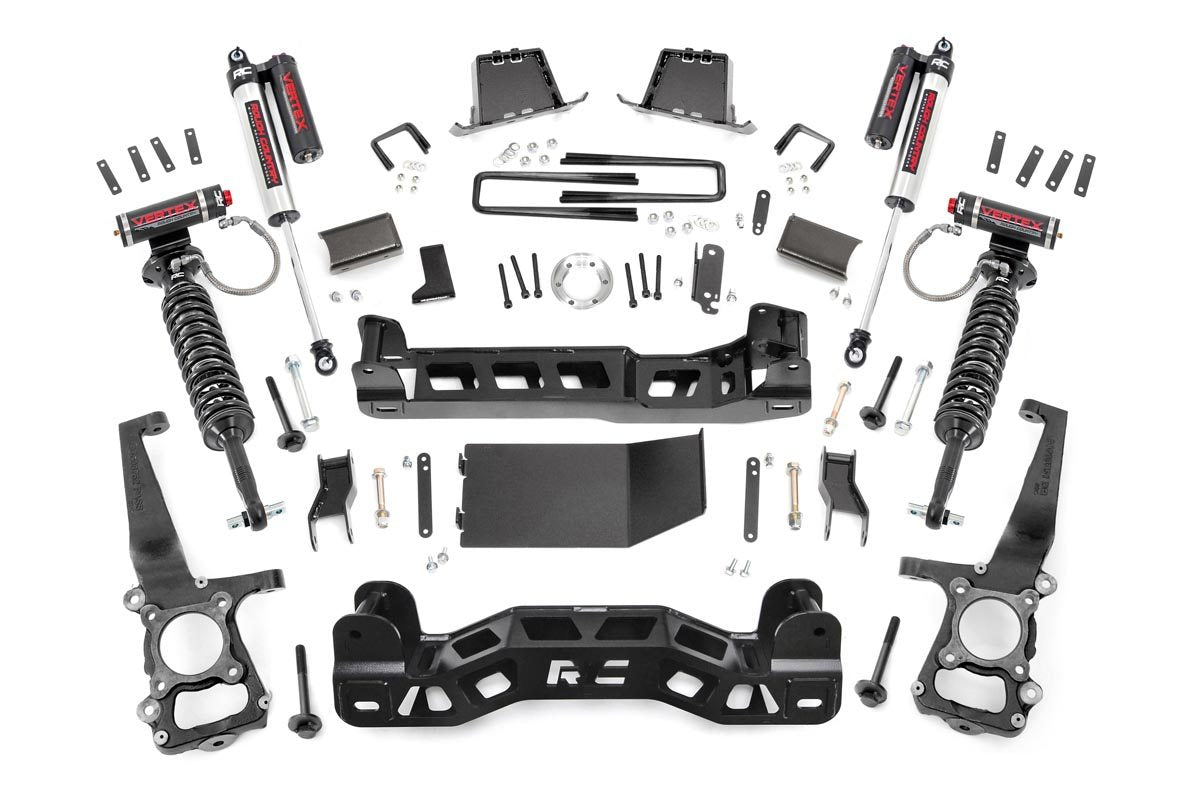 Rough Country 6 Inch Lift Kit | Ford F-150 4WD (2014) - Vertex Coilovers w/Vertex Shocks