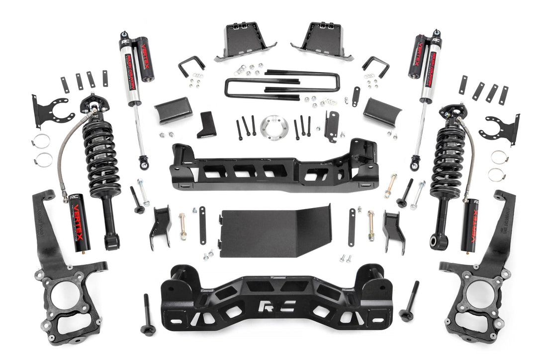 Rough Country 6 Inch Lift Kit | Ford F-150 4WD (2009-2010) - Vertex Coilovers w/Vertex Shocks