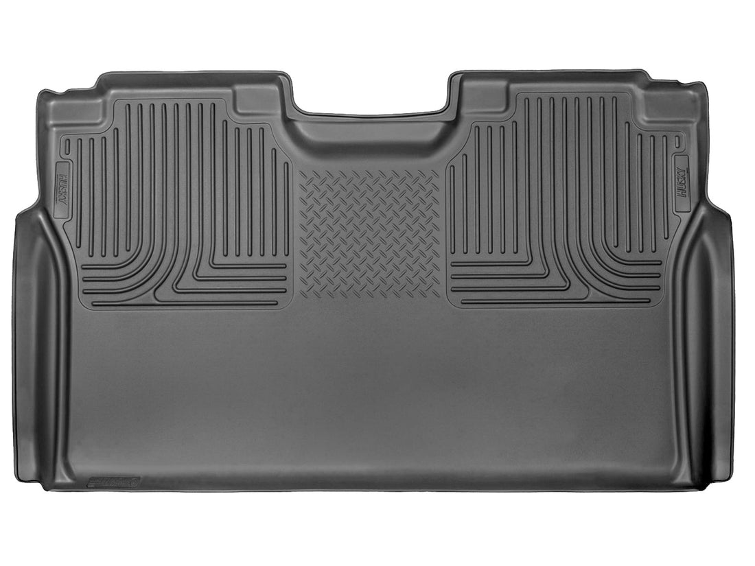 Husky Liners WeatherBeater Second Seat Floor Liner - 1 Piece Fits 2015-2026 Ford F150, F150 Lightning, F150 Raptor, F250, F350, F450
