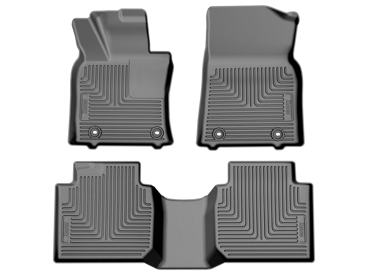 Husky Liners WeatherBeater Front & Second Seat Floor Liners - 3 Piece Fits 2019-2025 Lexus ES350, 2021-2025 ES250