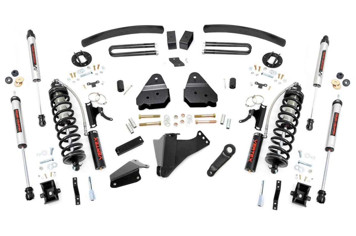 Rough Country 6 Inch Lift Kit | Ford F-250/F-350 Super Duty 4WD (05-07) - Gas / V2 Monotube Shocks