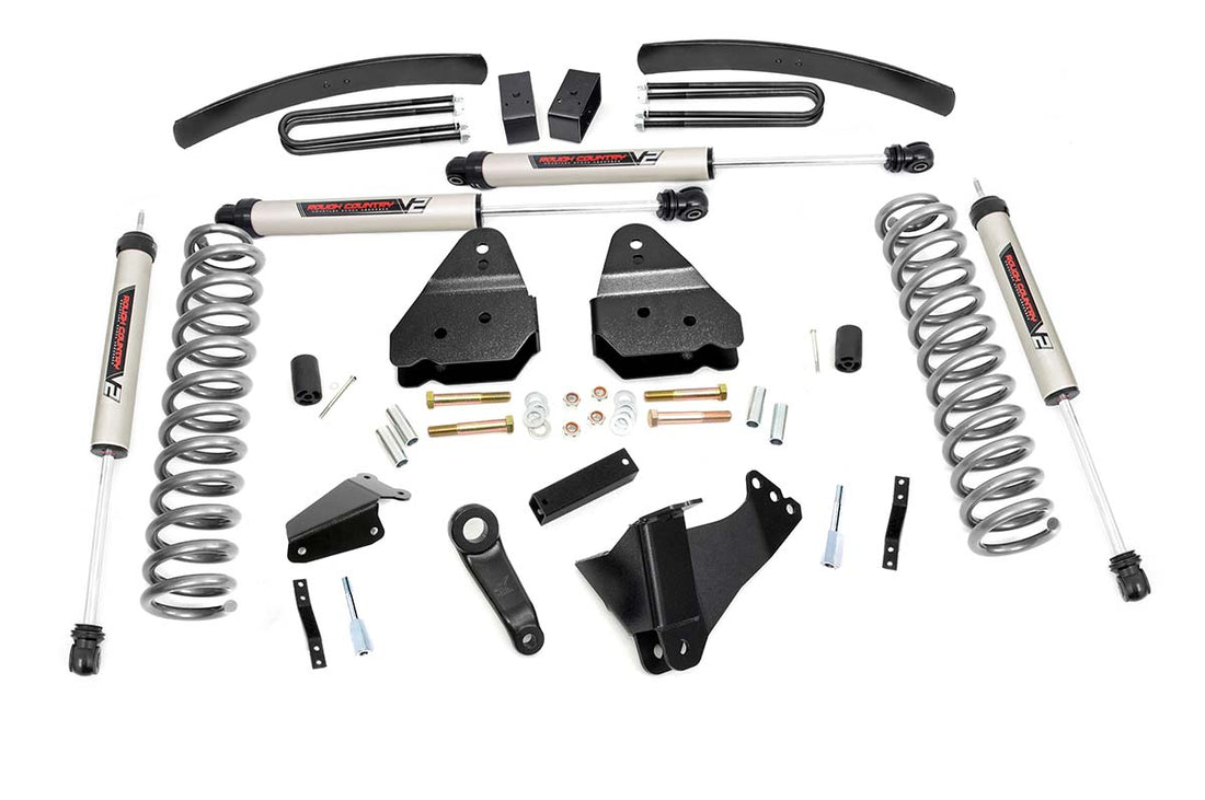 Rough Country 6 Inch Lift Kit | Ford F-250/F-350 Super Duty 4WD (2005-2007) - Diesel / V2 Monotube