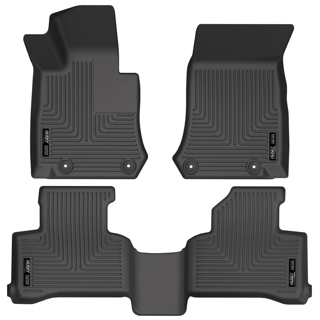 Husky Liners WeatherBeater Front & Second Seat Floor Liners - 3 Piece Fits 2017-2022 Mercedes-Benz GLC Class