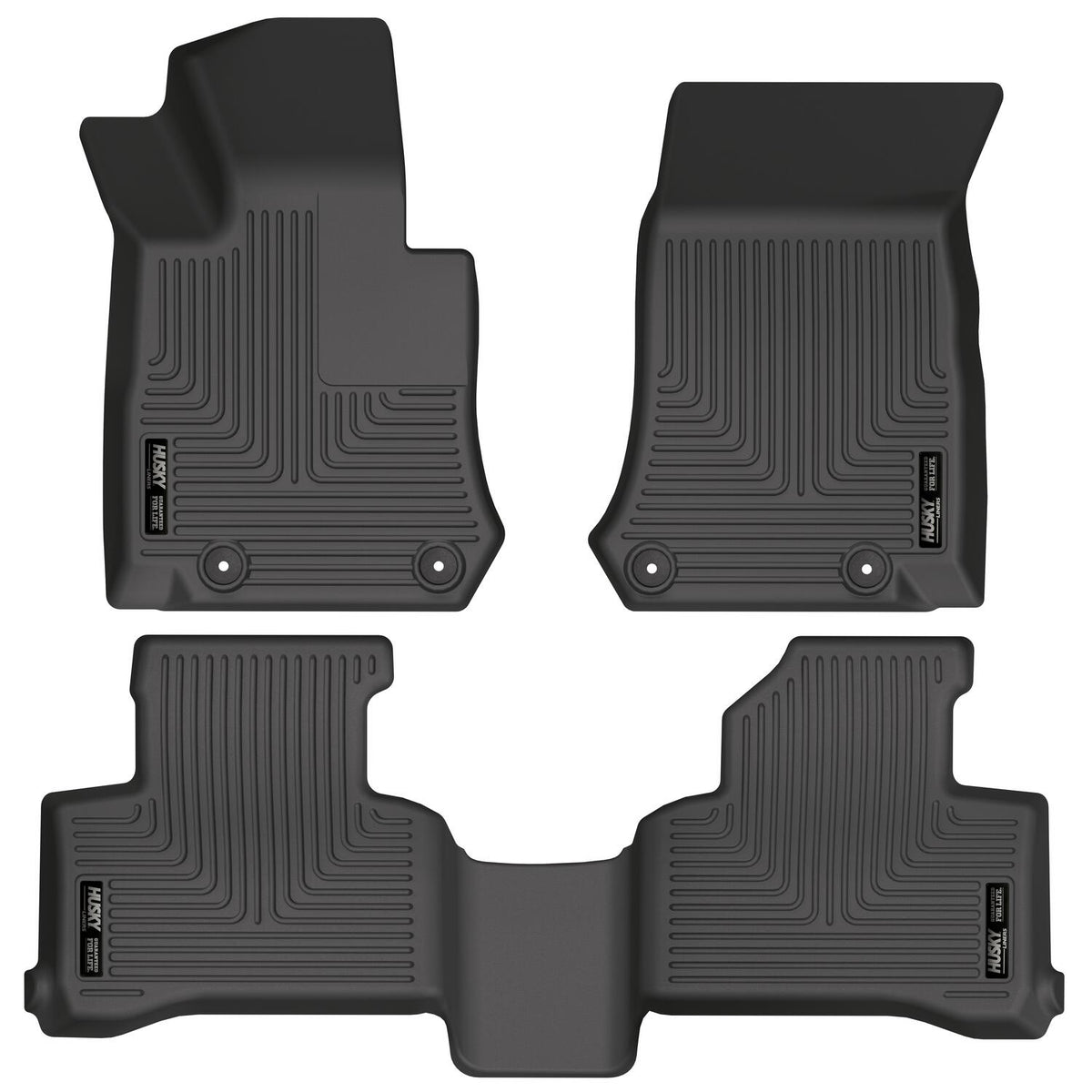 Husky Liners WeatherBeater Front & Second Seat Floor Liners - 3 Piece Fits 2017-2022 Mercedes-Benz GLC Class