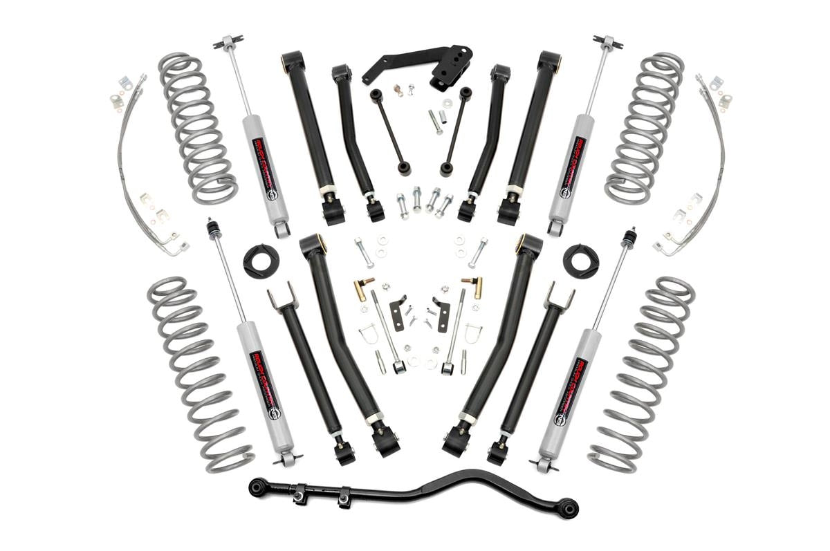 Rough Country 4 Inch Lift Kit | 4-Door | X-Series | Jeep Wrangler JK 2WD/4WD (2007-2018)