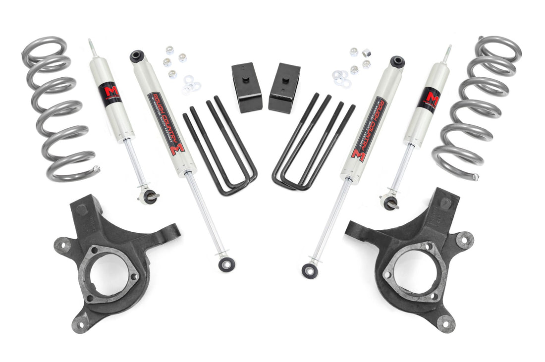 Rough Country 4.5 Inch Lift Kit | Chevy Silverado & GMC Sierra 1500 2WD (1999-2006 & Classic) - M1 Monotube