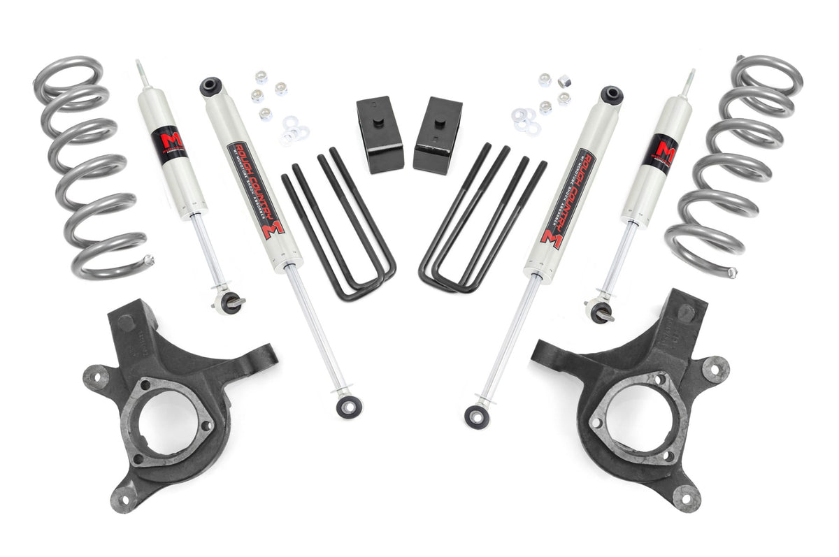 Rough Country 4.5 Inch Lift Kit | Chevy Silverado & GMC Sierra 1500 2WD (1999-2006 & Classic) - M1 Monotube