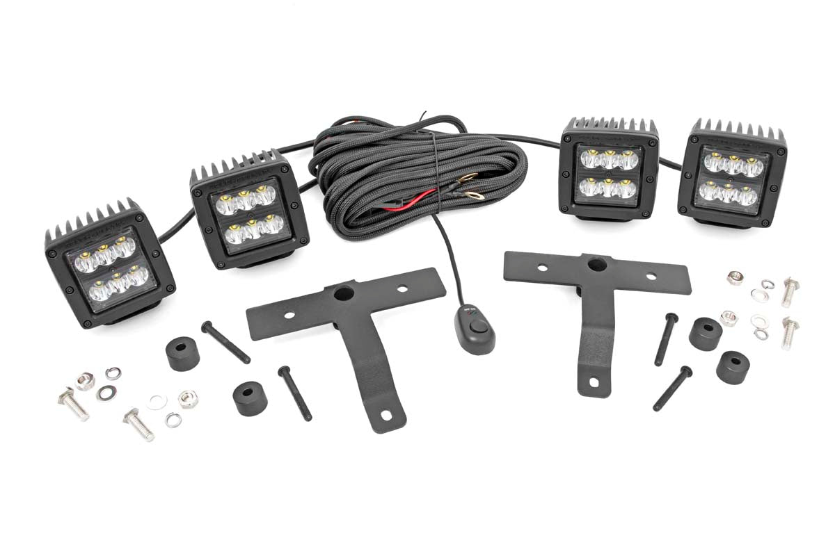 Rough Country LED Ditch Light Kit | Jeep Gladiator JT/Wrangler JL (18-26)