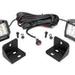 Rough Country LED Cube Light Kit | Can-Am Defender HD5/HD8/HD9/HD10 - 3in Chrome Wide-Angle LED Cubes